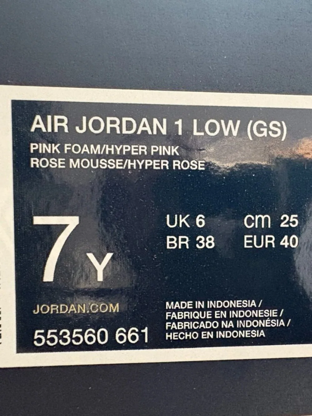 Youth Jordan size 7